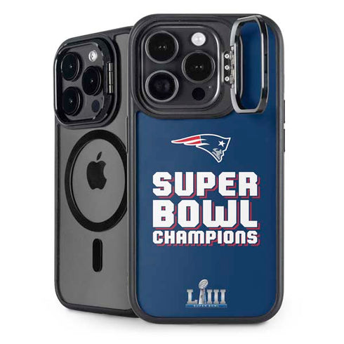 NFL Patriots Super Bowl LIII Champions iPhone 16 Pro Kickstand Case
